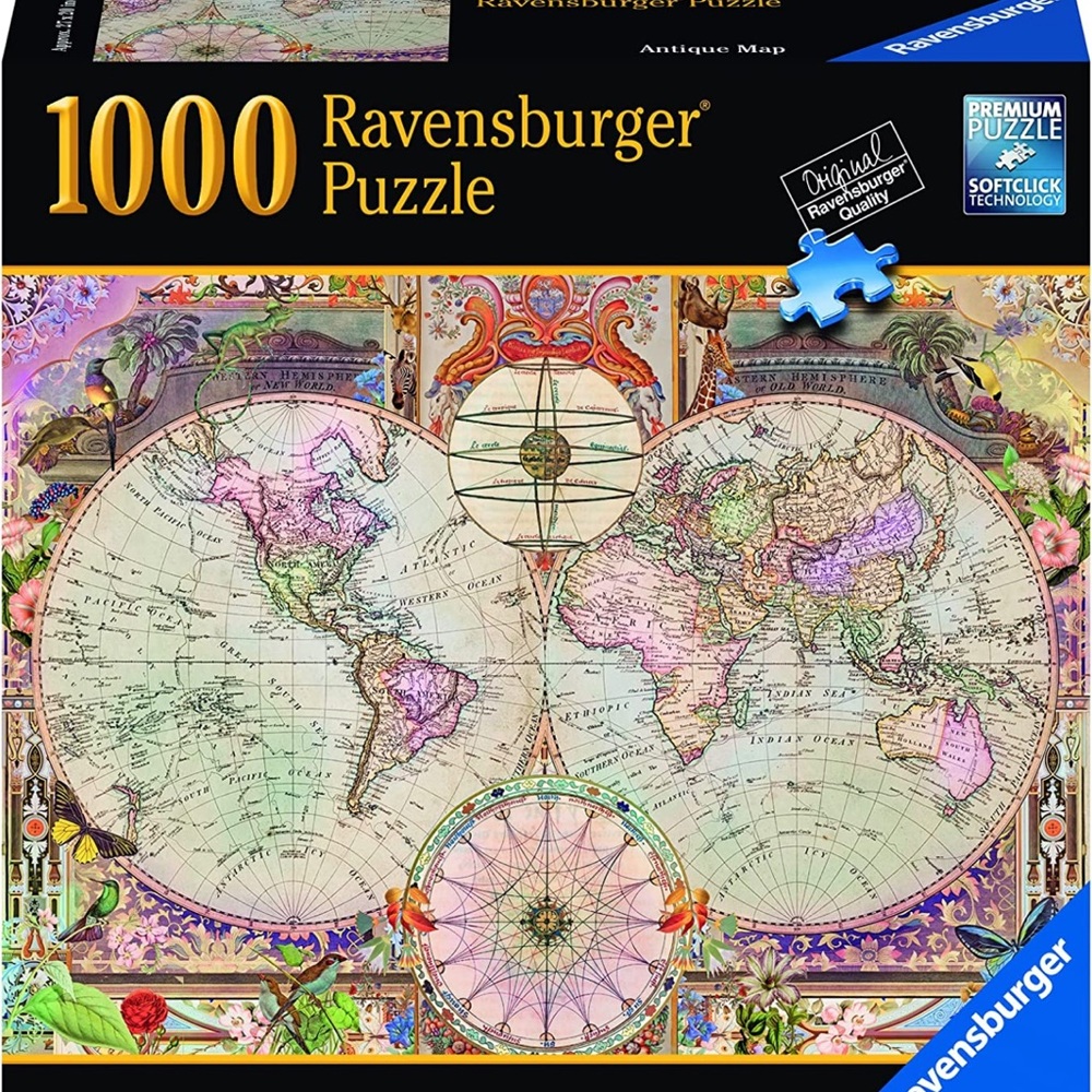Puzzle, Ravensburger, 1000 Piece “Antique Map”